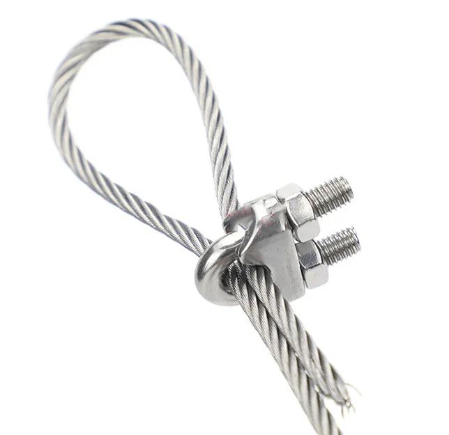 304 stainless steel wire rope clips (U-bolt clamps) DIN 741